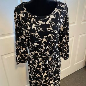 French Connection Hatched Horse Print Tunic Dress